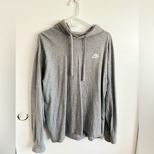 Nike 100% Cotton Grey Hoodie Women’s Large
